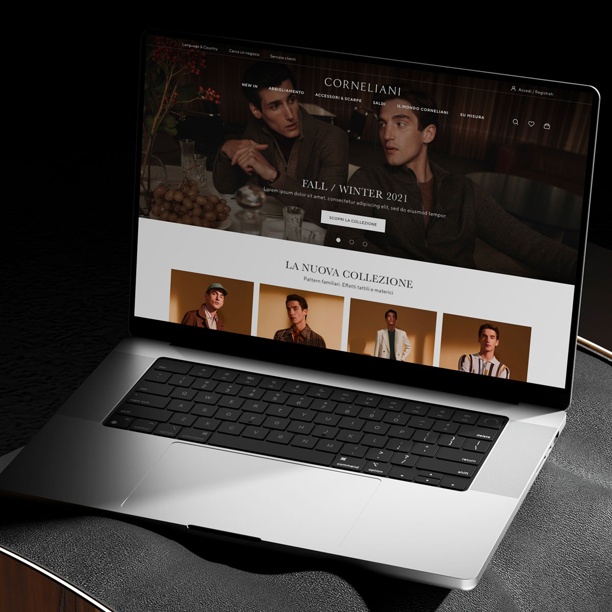 Corneliani – New E-Commerce Website